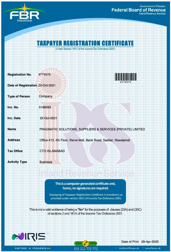 FBR Registration