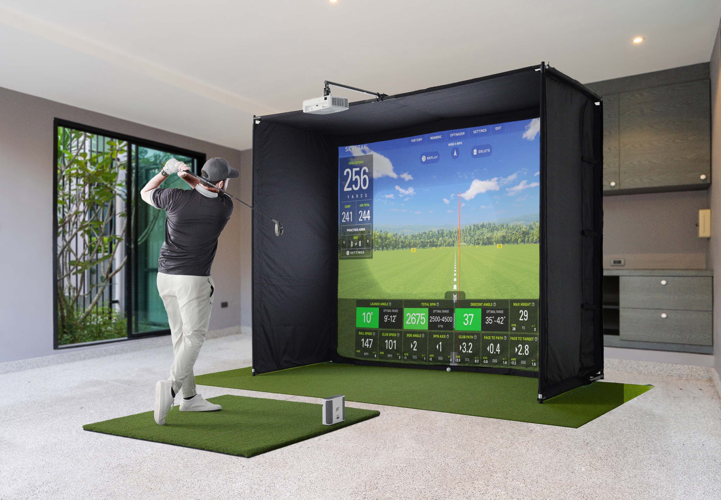 Golf driving shooting simulator installation Pakistan